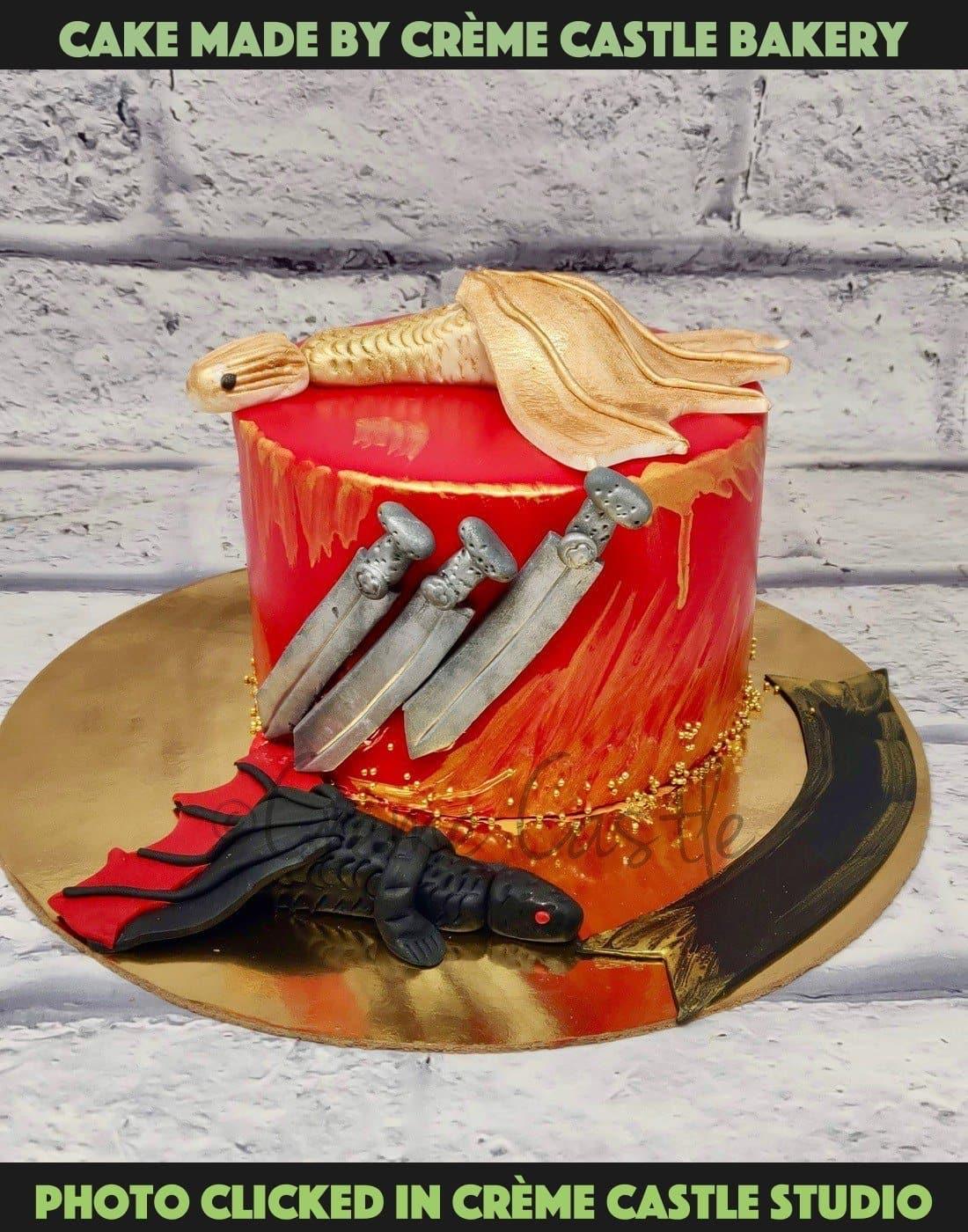 GoT Dragon Cake - Creme Castle