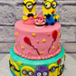 Minion Tier Cake - Creme Castle