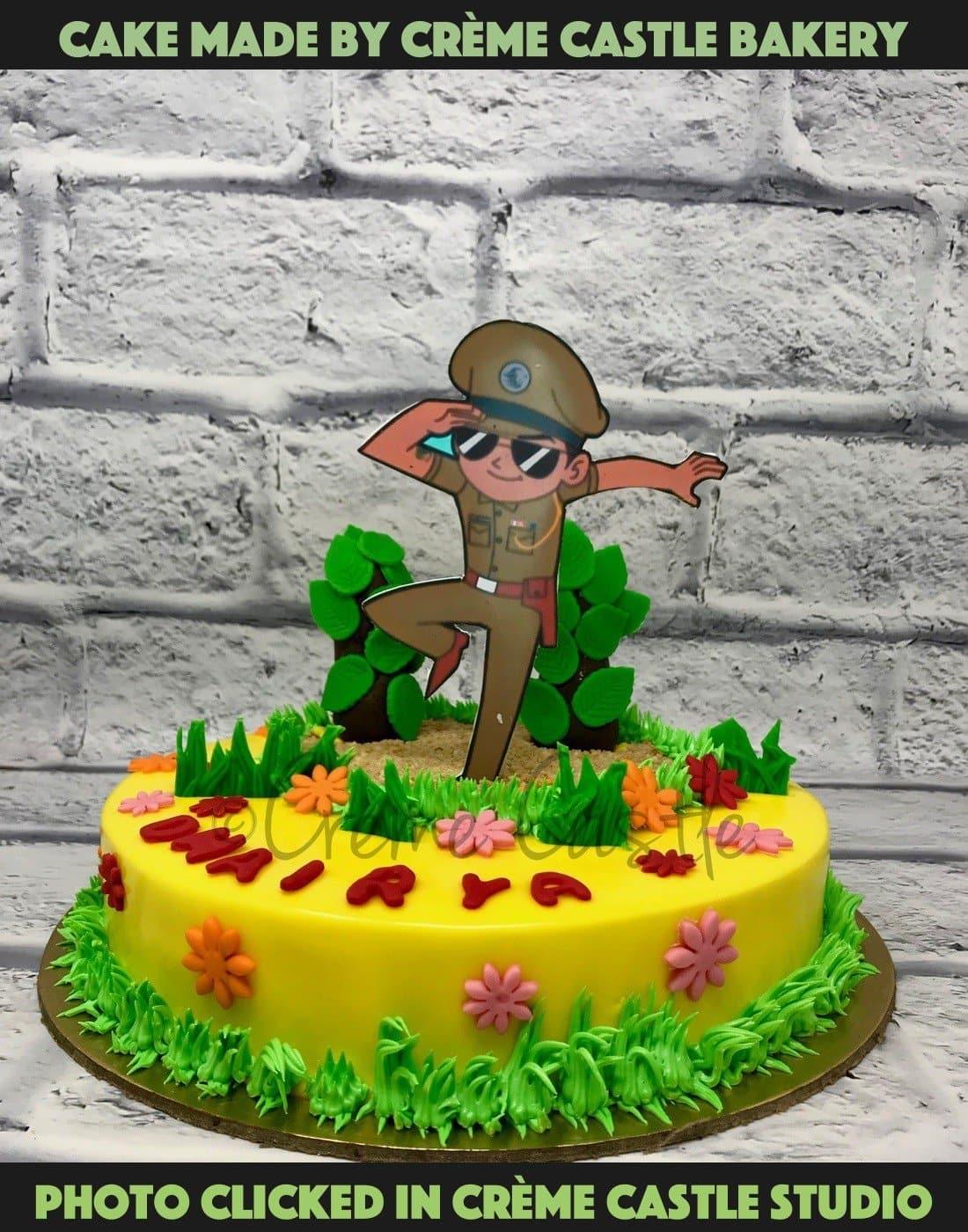 Little Singham theme cake design 😍😍 . . Flavour - fresh strawberry  flavour 😋 . . #cake #cakedecorating #cakes #birthdaycake #cho... |  Instagram