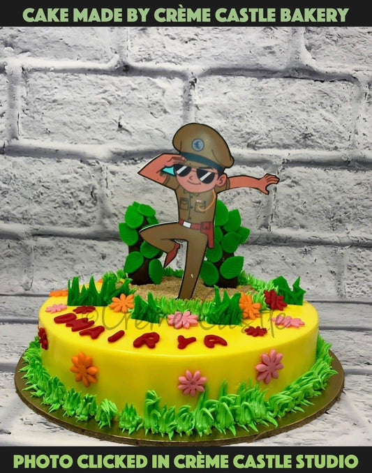 Little Singham Theme Cake. Birthday Cake Ideas Son. Noida & Gurgaon