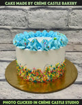 Blue colorful Cake