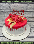 Pink Drip Cake