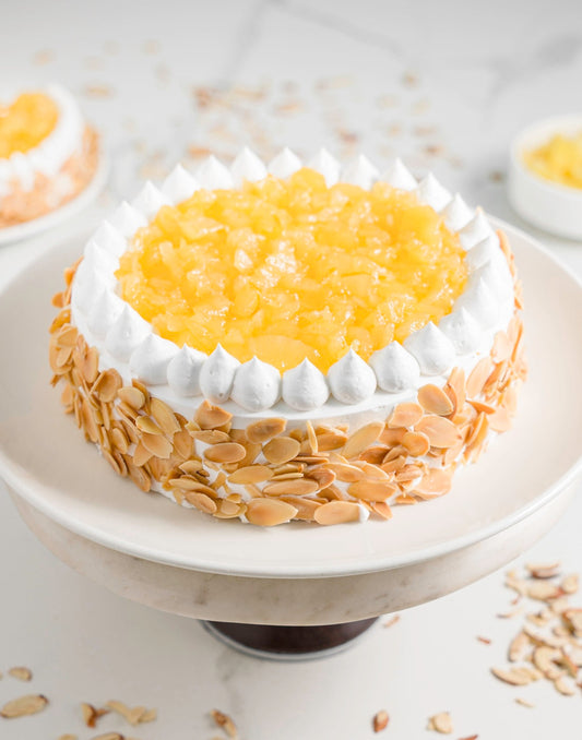 Order Cake Online, 3 Hour Delivery in Noida, Pineapple Cake, 500 Gms