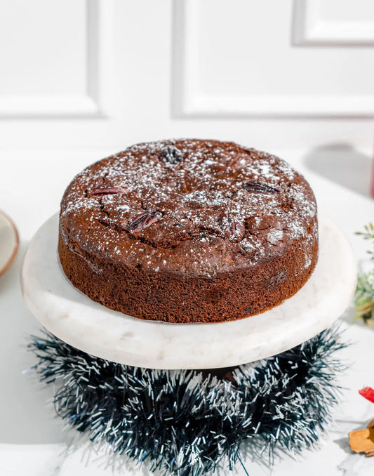 Eggless Christmas Plum Cake - Creme Castle