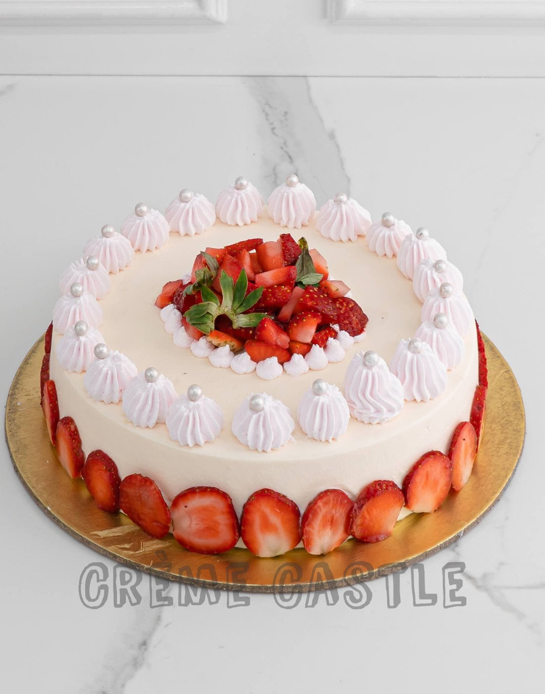 Strawberry Frasier Cake