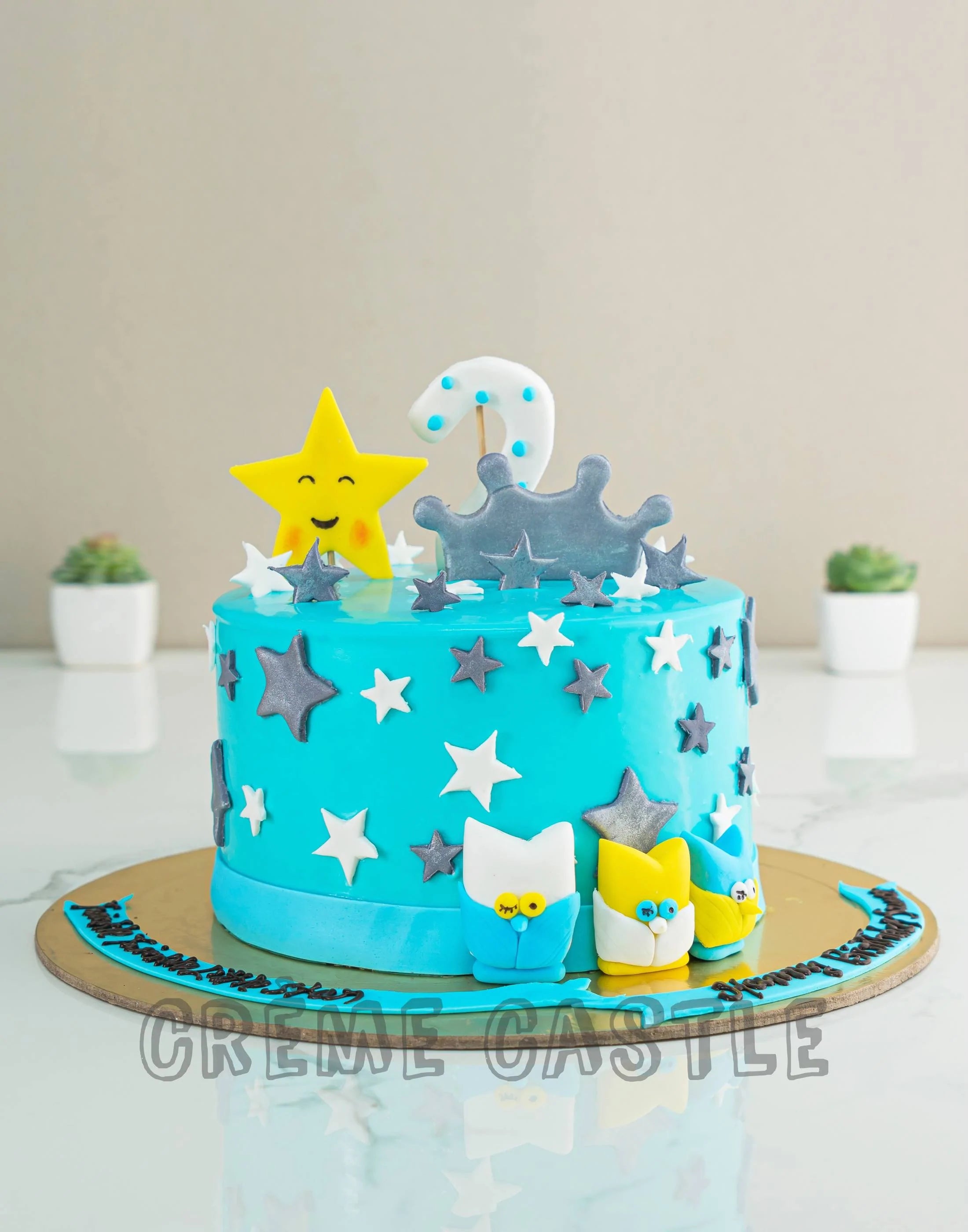 3D Foam Happy Birthday Cake Design Wall Hanging for Decoration|Blue|Boys  Design : Amazon.in: Home & Kitchen