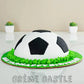 Half Football Design Cake | Creme Castle