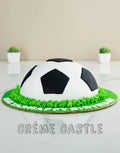 Half Football Design Cake
