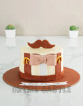 Beige Tuxedo Cake